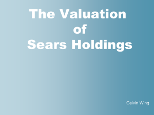 A. The Valuation of Sears