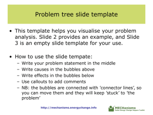 Problem Tree Slide Template for Problem Analysis