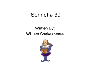 Shakespeare's Sonnet 30 Analysis: Themes, Structure, Irony