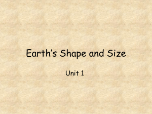 Earth`s Shape and Size - Hicksville Public Schools / Homepage