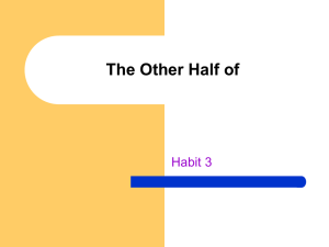 Habit 3
