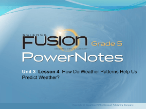 Weather Patterns & Prediction: Elementary Science Presentation