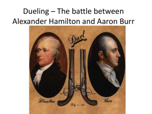 Hamilton vs. Burr Duel: History & Rules