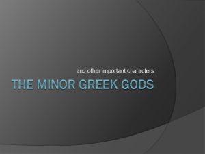 Minor Greek Gods & Characters: A Mythology Overview