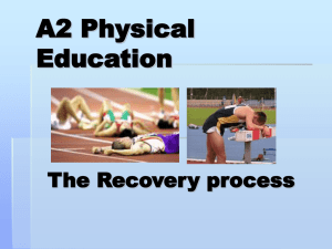 Recovery Process in Physical Education: Oxygen Debt & EPOC