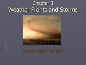 Chapter 3 Weather Fronts and Storms