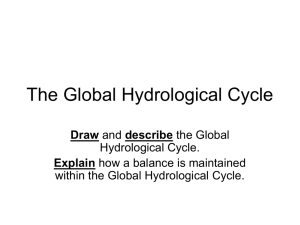 The Global Hydrological Cycle