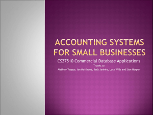 Accounting Systems for Small Businesses