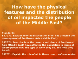 Middle East: Oil, Geography & Population Impact