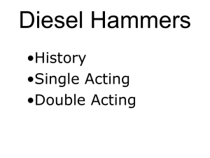 Strokes of Single acting diesel