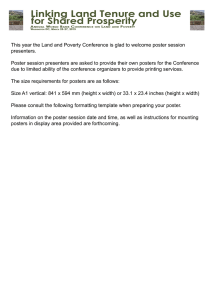 Guidelines and Formatting Instructions for Poster