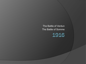 1916 - Verdun and Somme