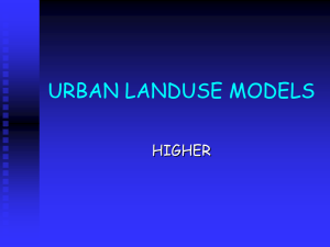 URBAN LANDUSE MODELS - Clydebank High School