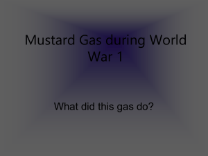 Mustard Gas during World War 1