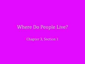 Where Do People Live?