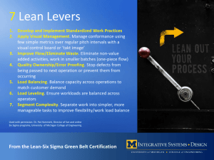 7 Lean Levers: Process Improvement Strategies