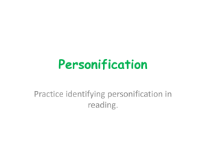 Personification Worksheet: Practice Identifying Literary Device