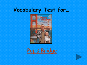 Pop`s Bridge - Sterling Public Schools