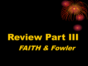 Fowler's Stages of Faith Development: A Review