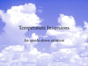 Temperature inversions ppt