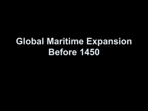 Global Maritime Expansion Before 1450: Voyages & Trade