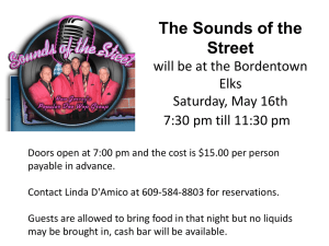 Sounds of the Street May 16th