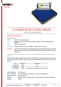 FCS-30/60/150 kg (3 OlIka VågaR)