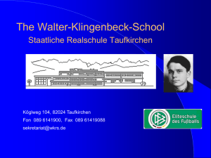 1. Elternabend für die 7.Klassen