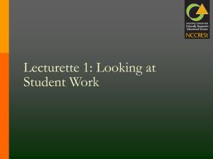 Lecturette 1 (POWERPOINT) - The Equity Alliance at ASU