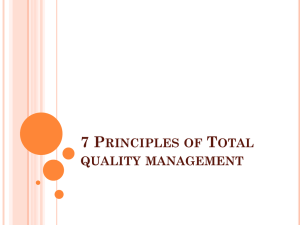 7 Principles of Total quality management group 1x