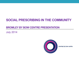 Social Prescribing in the Community