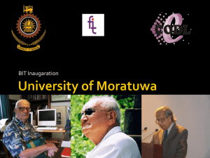 BIT Program Inauguration - University of Moratuwa