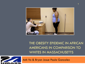 Obesity in African Americans vs. Whites in Massachusetts