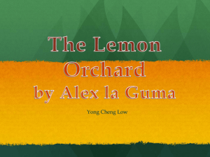 The Lemon Orchard Analysis: Themes & Symbolism