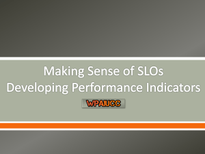 Developing Performance Indicators
