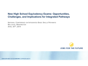 New High School Equivalency Exams