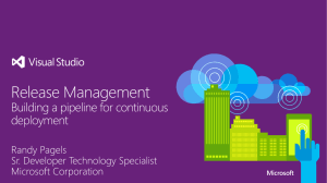 Release Management - Building a pipeline for continuous deployment