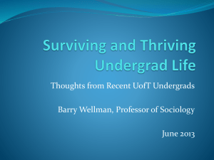 Surviving and Thriving Undergrad Life