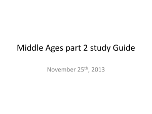 Middle Ages Part 2 Study Guide: Key Figures & Events