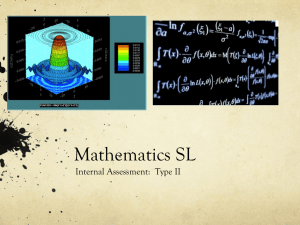 Mathematics SL