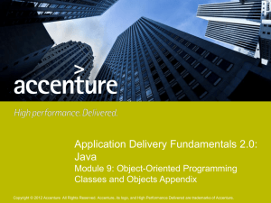 Module #9 Appendix Presentation
