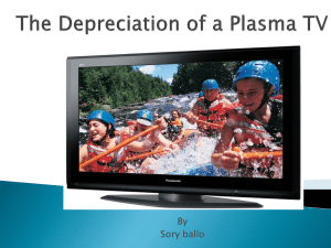 Plasma TV Depreciation: A Case Study of Panasonic TC-P42C2