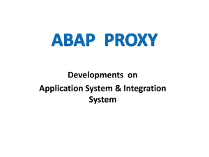 ABAP Proxy Development in SAP ECC and PI Systems