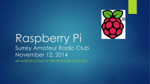 Raspberry Pi & Amateur Radio: An Introduction
