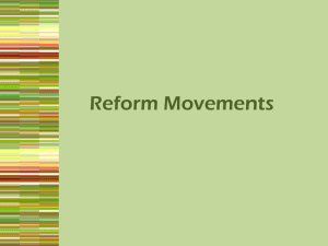 Reform Movements