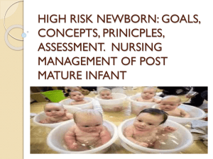 High-Risk & Post-Mature Newborn Nursing Management