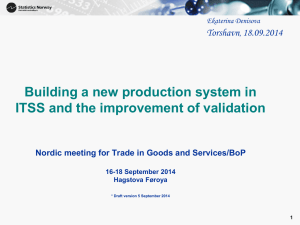 11.1 Building a new production system in ITSS