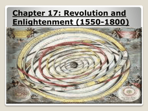 Scientific Revolution & Enlightenment: 1550-1800