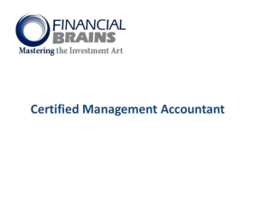 Certified Management Accountants (CMA®)