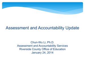 (RAN) Update - Riverside County Office of Education